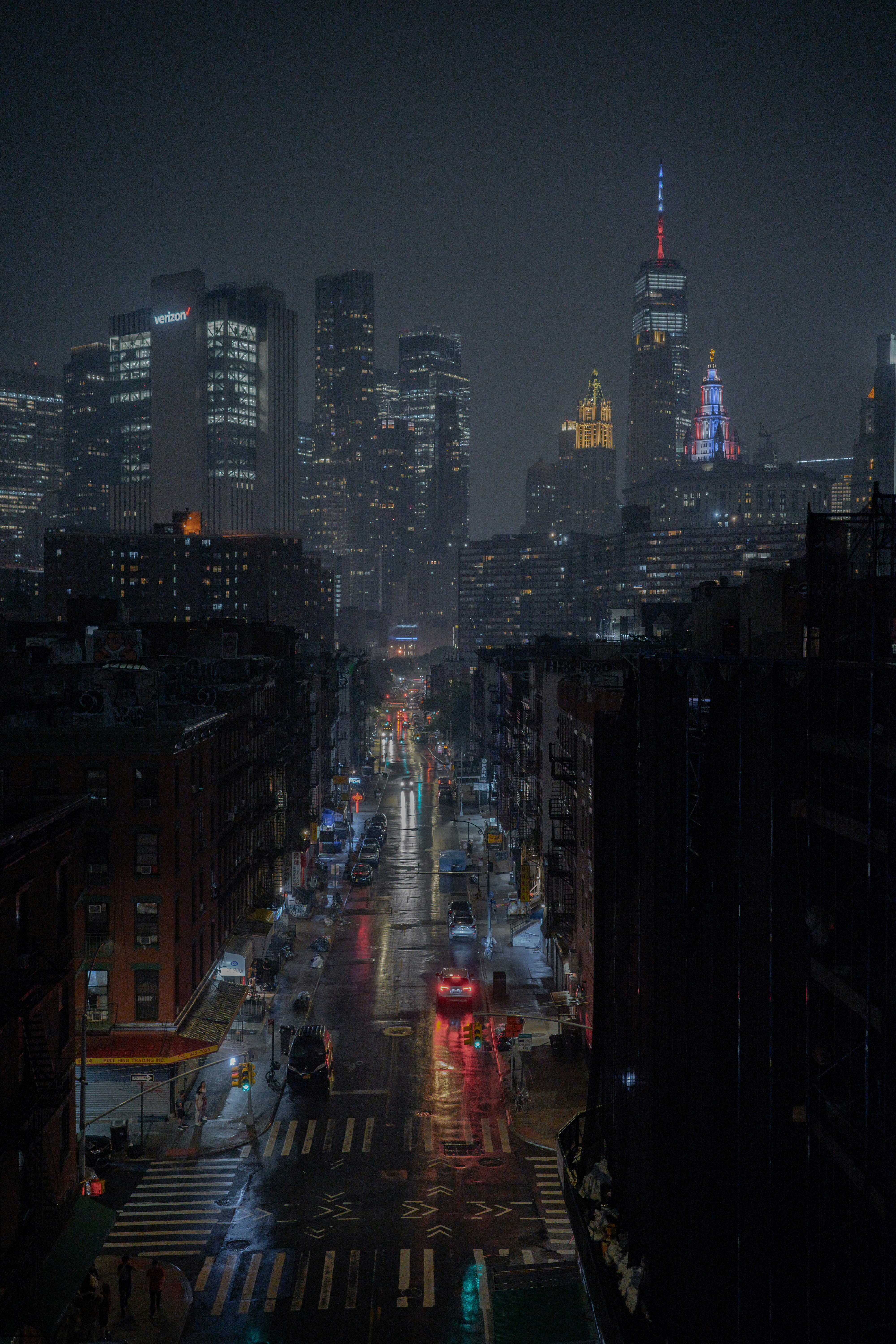 Street-level city photograph